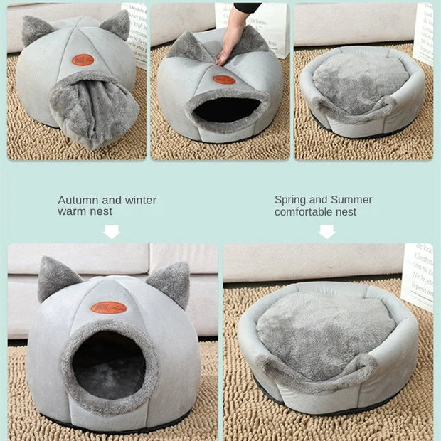 Cozy 2-In-1 Pet House Bed - Follow yourDream