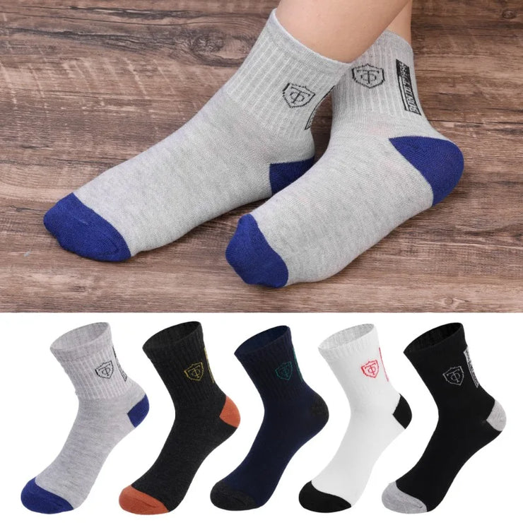 Breathable Cotton Sports Stockings Men Bamboo Fiber Autumn and Winter Men Socks Sweat Absorption Deodorant Business Sox