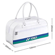 Yonex 75th Anniversary PU Leather High Quality Badminton Racquet Bag Sports Tote Bag For Women Mens Can Hold 3 Racquets