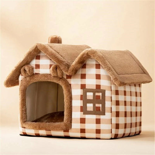 Removable Roof Plush Pet House - Follow yourDream