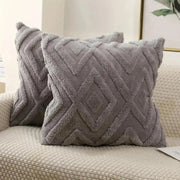 Decorative  Faux Wool Patterned Cushion Cover