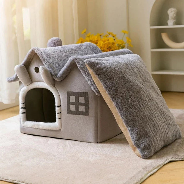 Removable Roof Plush Pet House - Follow yourDream