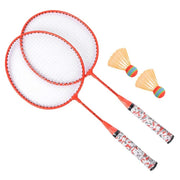 NEW-Badminton Rackets for Children,Shuttlecocks Racquet Sports Set with 2 Balls for Kids Players Indoor Outdoor Sport