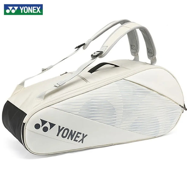 YONEX PU Sports Racket Bag for 8 pcs Badminton With Shoes Pocket Unisex Shuttlecock Accessories Tennis Racquet Backpack