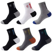 10 Pairs Breathable Cotton Sports Stockings Men Bamboo Fiber Autumn and Winter Men Socks Sweat Absorption Deodorant Business Sox