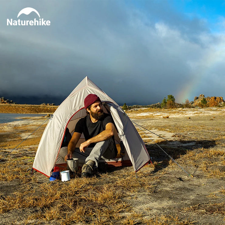 Naturehike 2 Person Camping Tent Ultralight Waterproof Nylon Trekking Tents Hiking Backpacking Shelter Tent Outdoor Travel Tent - Follow yourDream