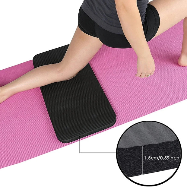 1.5cm Thick Yoga Knee Pad Non-slip Foam Yoga Pads Fitness Pilate Mats Workout Sport Plank Cushion Gym Equipment 60x25cm Yoga Mat