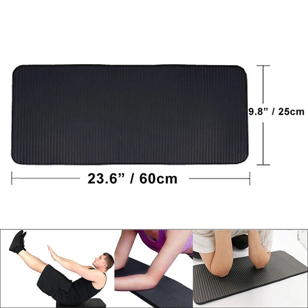 1.5cm Thick Yoga Knee Pad Non-slip Foam Yoga Pads Fitness Pilate Mats Workout Sport Plank Cushion Gym Equipment 60x25cm Yoga Mat