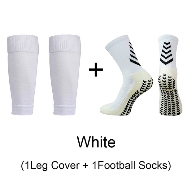 1 Set of High Quality Men Women Outdoor Protective Equipmen Football Leg Cover Anti Slip Soccer Tennis Basketball Sports Socks