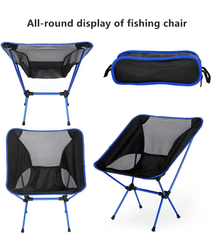 Travel Ultralight Folding Chair Superhard High Load Outdoor Camping Chair Portable Chair Hiking Picnic Seat Fishing Tools Chair