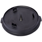 ast iron Dutch oven with lid, outdoor camping deep pot, used for camping, cooking, barbecue and leg rest,  12 Quart - Follow yourDream