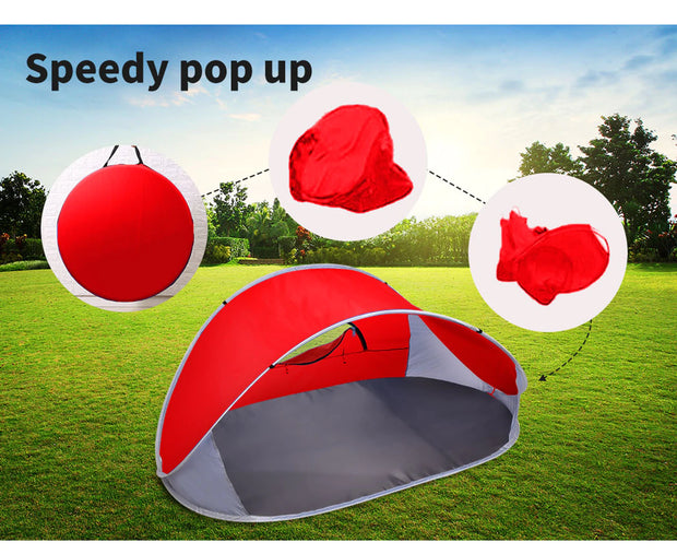 Pop up Tent Camping Beach Tents 4 Person Portable Hiking Shade Shelter