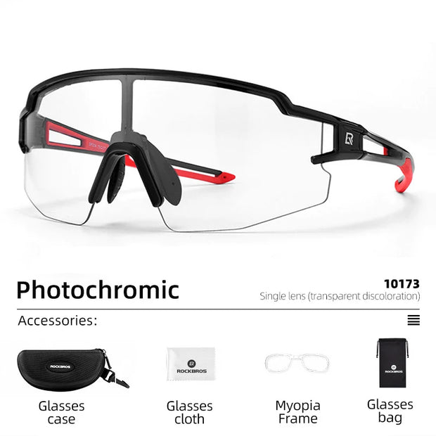 Photochromic Cycling Glasses Bike Glasses Sun Protection Sports Bicycle Sunglasses MTB Road Cycling Eyewear Goggles