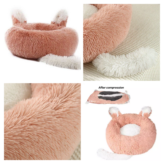 Fast Shipping Plush Pet Bed with Ears and Tail for Cats and Small Dogs - Follow yourDream