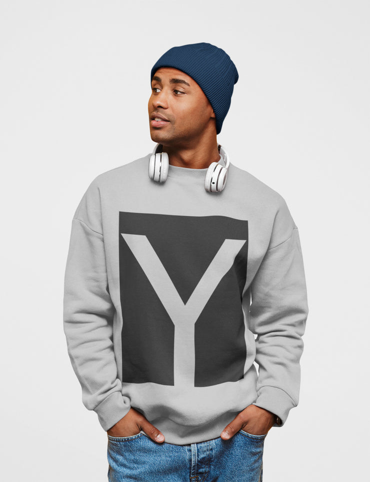 Mens Y Logo Crewneck Sweatshirt