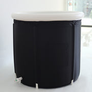 Folding Bath Bucket Black Bath Bucket Adult Thickened Bath Tub