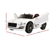 Kids Electric Ride on Car Bentley Licensed EXP12 Toy Cars Remote 12V White