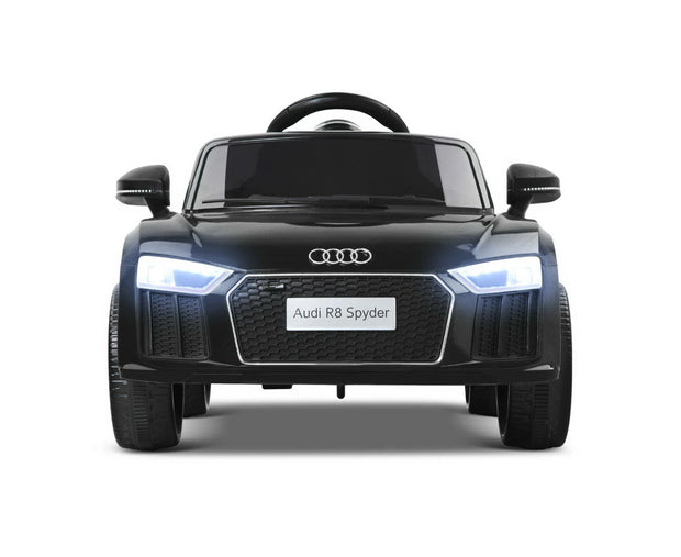 Kids Ride on Car  Licensed R8 Battery Electric Toy Black Remote 12V Cars