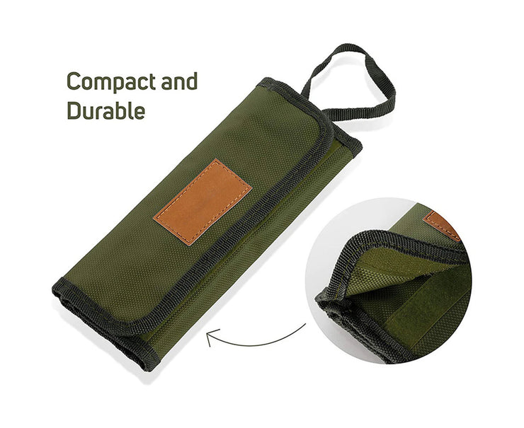 Outdoor Camping Tableware Bag Picnic Cutlery Set with Travel Case for Family