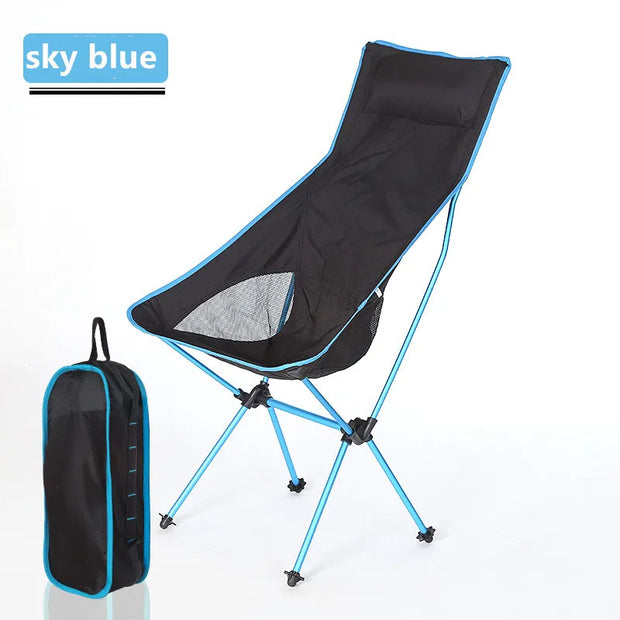 Travel Ultralight Folding Chair Superhard High Load Outdoor Camping Chair Portable Chair Hiking Picnic Seat Fishing Tools Chair