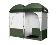 Double Camping Shower Toilet Tent Outdoor Portable Change Room