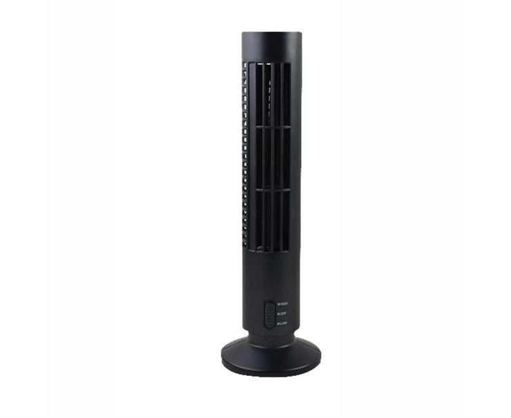 Mini USB Rechargeable Home Office Desktop Summer Air Cooler Cooling Tower Fan-Black