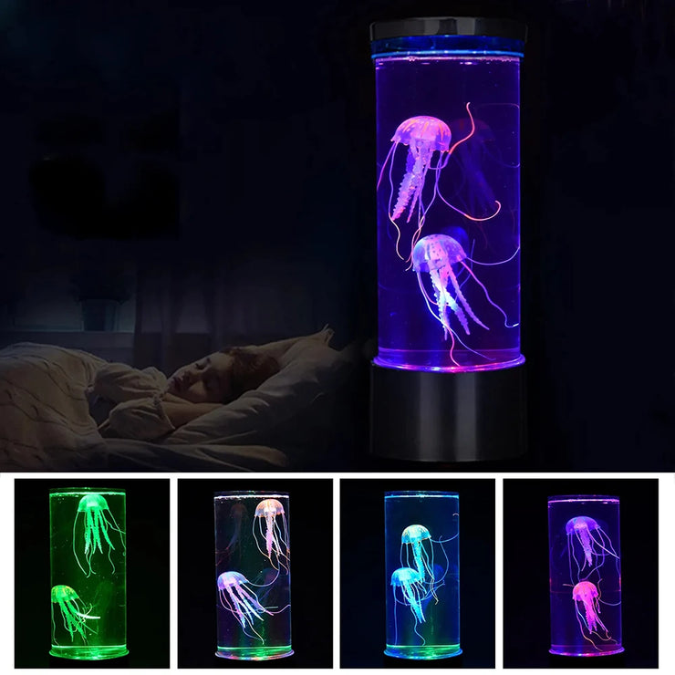 Color Changing Jellyfish Lamp Usb/Battery Powered Table Night Light Children'S Gift Home Bedroom Decor Boys Girls Birthday Gifts - Follow yourDream