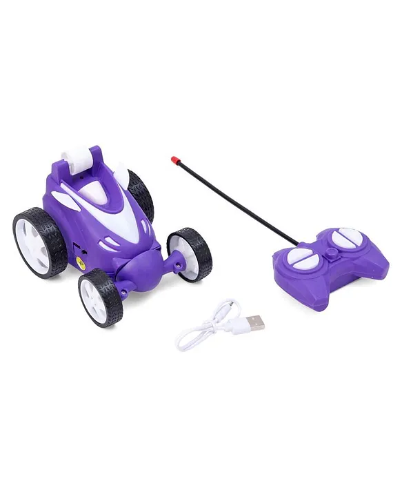 Remote Control Stunt Car with Rechargeable Battery and Charging Cable