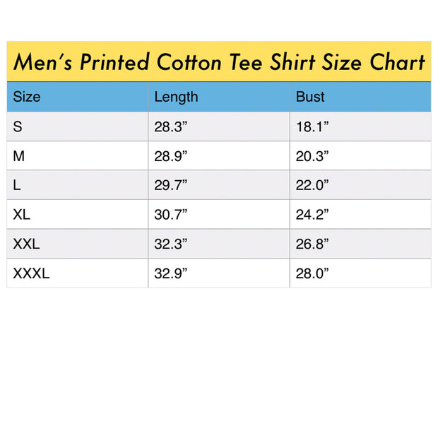 THE KING OF THE FIELD III Sunny Men's Printed Cotton Tee Shirt - Follow yourDream